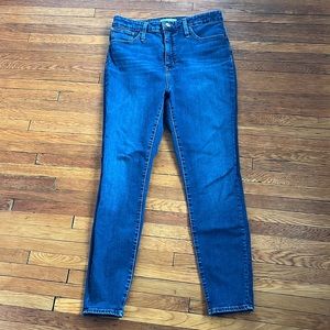 MADEWELL CURVY HIGH RISE SKINNY SZ 31